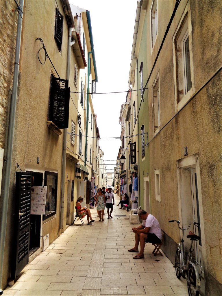 A stone lane in the historic centre of Pag town